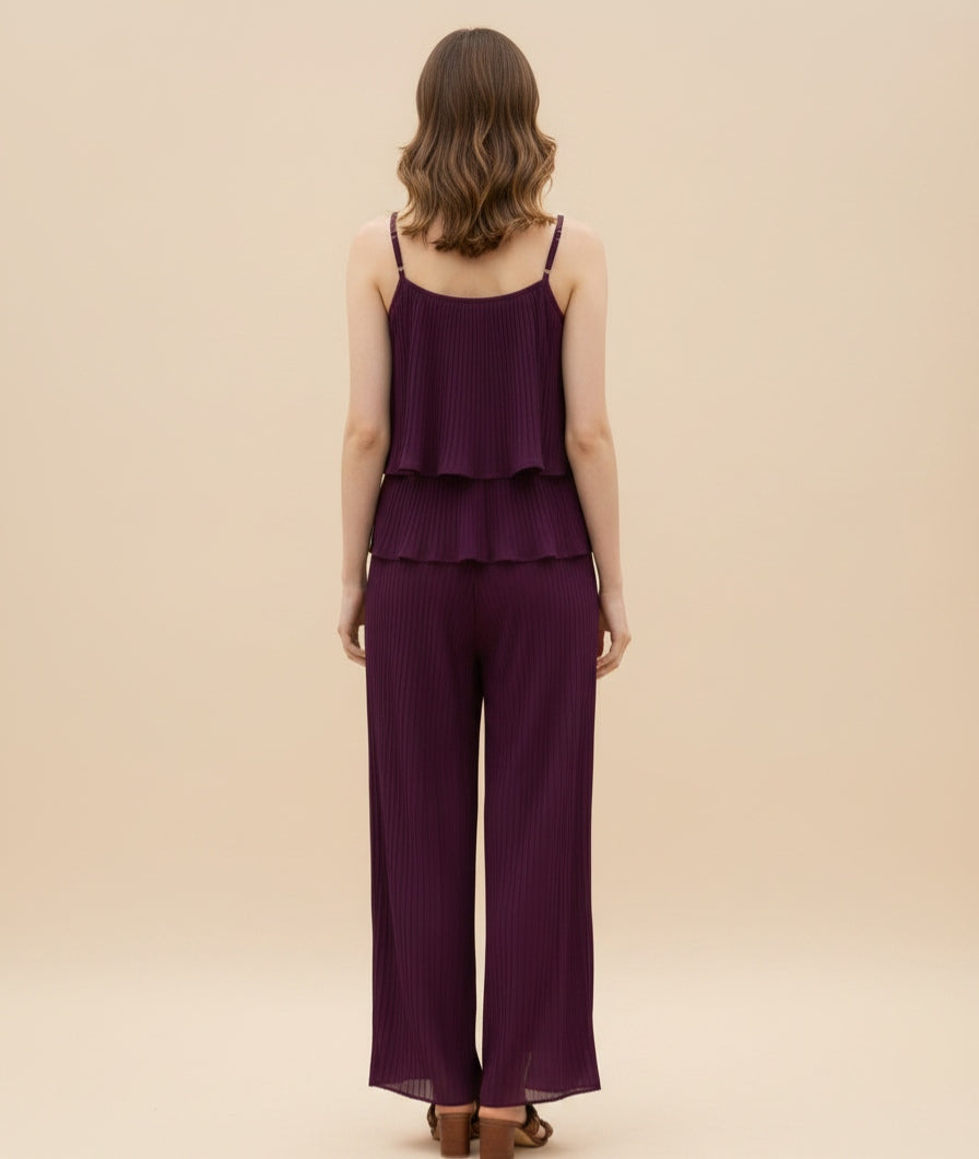 Fancy Crushed Georgette Sleeveless Jump Suit