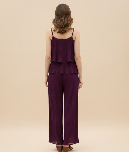 Fancy Crushed Georgette Sleeveless Jump Suit